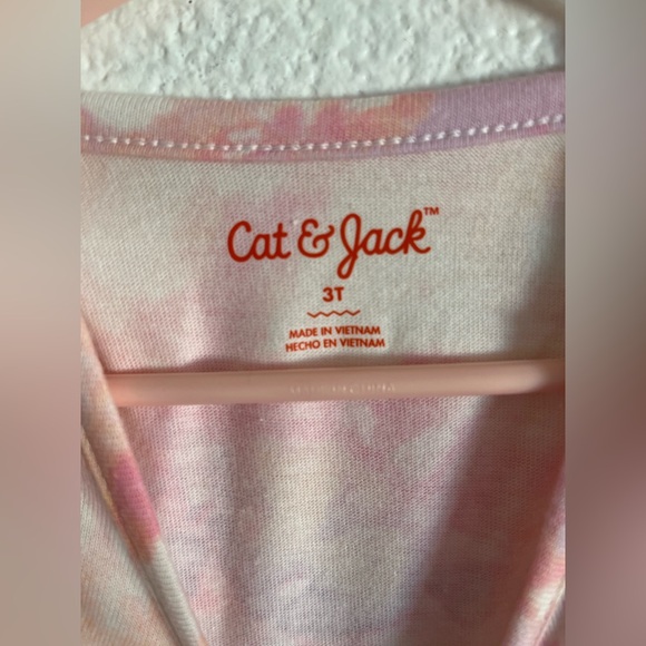 Cat & Jack Toddler Girl Tie Dye T Shirt Skater Midi Dress Size 3T - Picture 7 of 9